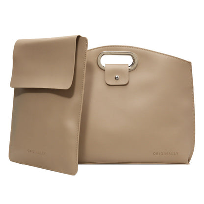 The 2-Piece Set: Sophisticated Business Waterproof Leather Laptop & Tote Set