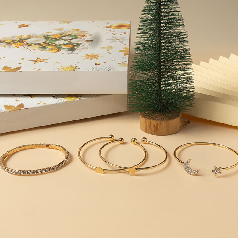 24-Grid Christmas Jewelry Set