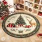 Non-Slip Round Christmas Tree Rug