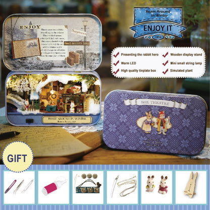 🎅Early Christmas Sale - 50% OFF🎁Box Theater Doll House DIY Kit