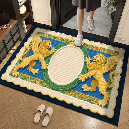 🦌Christmas Early Bird Special 50% off🏆3D Floral Yarn Anti-Slip Absorbent Floor Mat – Stylish, Soft & Safe