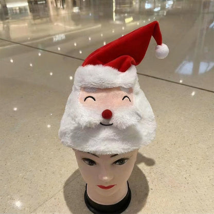 🎅🎉Interactive Plush Christmas Character Hat