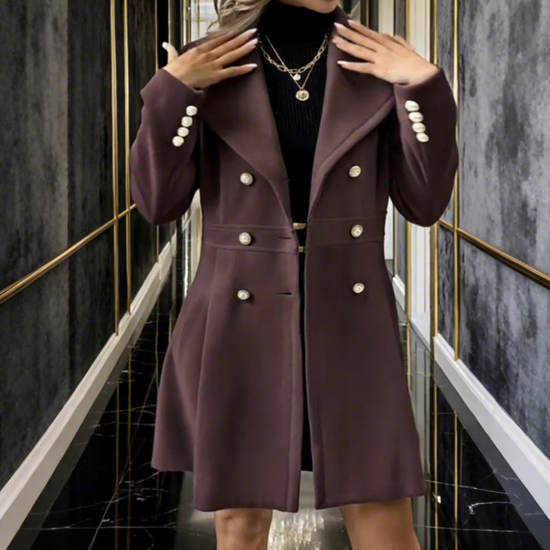 👑 Women’s Classic Wool Trench – Sophisticated Style, Modern Warmth
