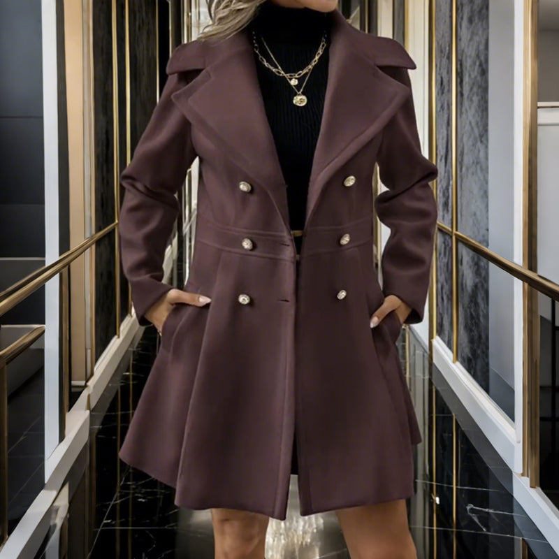 👑 Women’s Classic Wool Trench – Sophisticated Style, Modern Warmth