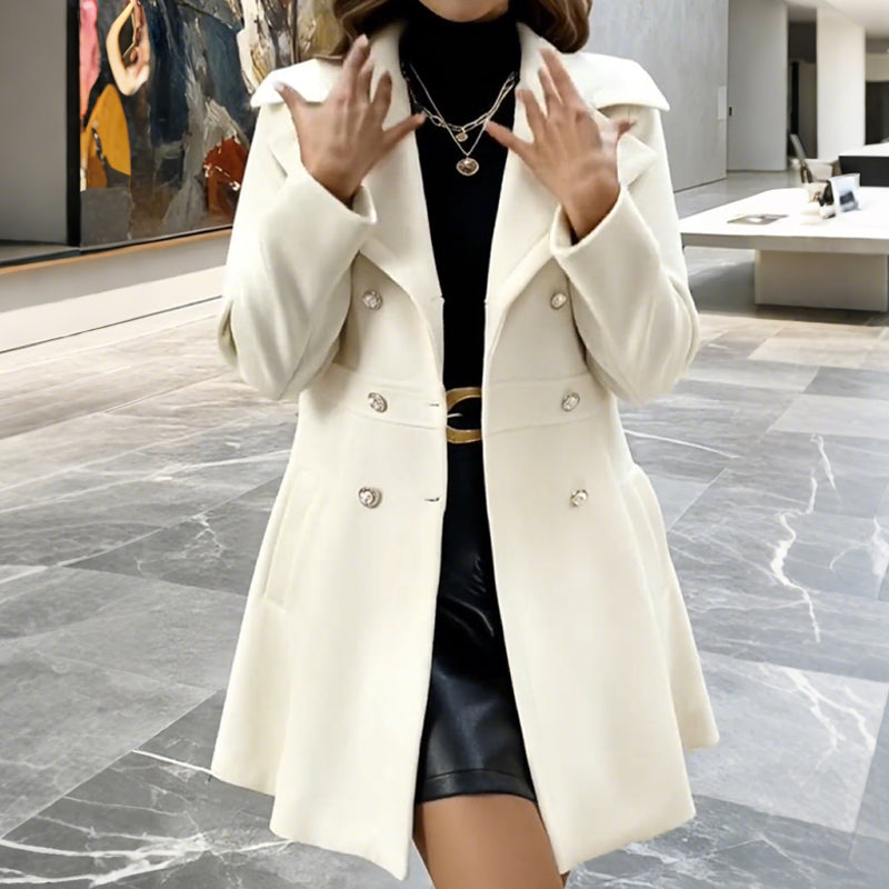 👑 Women’s Classic Wool Trench – Sophisticated Style, Modern Warmth