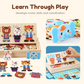 Educational Wooden Animal Dress-Up Puzzle Set for Children