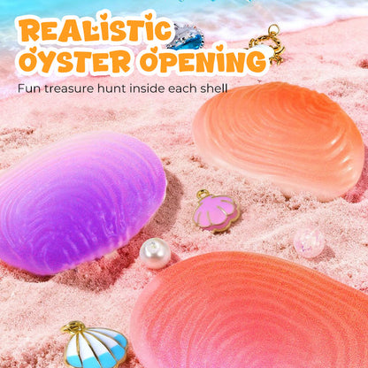 🔥New Arrival-🎅Christmas Gift idea 49%OFF -💎Oyster shell beaded gift box🎁Kids' DIY Bead Bracelet Making Kit