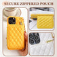 Chic Zipper Wallet Phone Case with Chain Strap