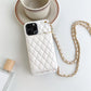 Chic Zipper Wallet Phone Case with Chain Strap