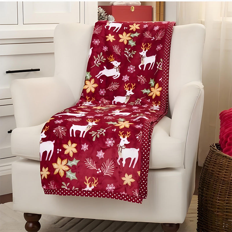 ⏳Limited-time 50% off⏰🎅Christmas Fluffy Cozy Throw Blanket