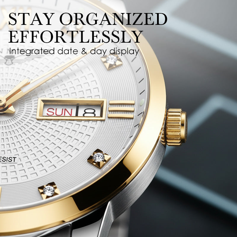 ⏳Year-End Premium Sale: 80% OFF💥Men's Stainless Steel Waterproof Business Watch