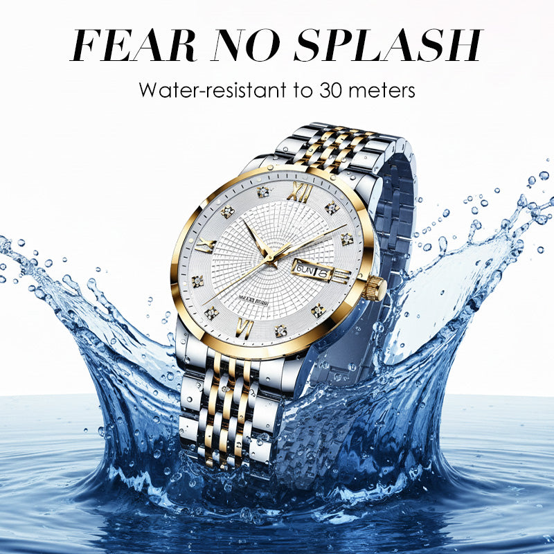 ⏳Year-End Premium Sale: 80% OFF💥Men's Stainless Steel Waterproof Business Watch
