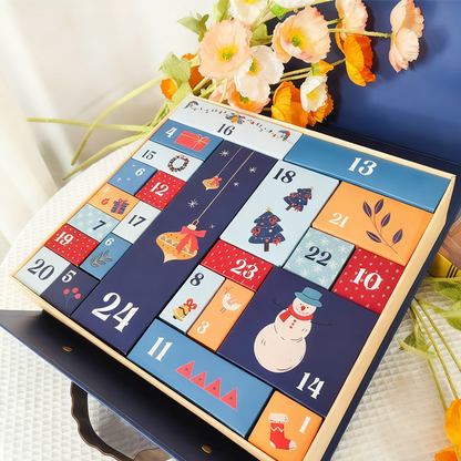 24-Day Empty Christmas Countdown Advent Calendar Box