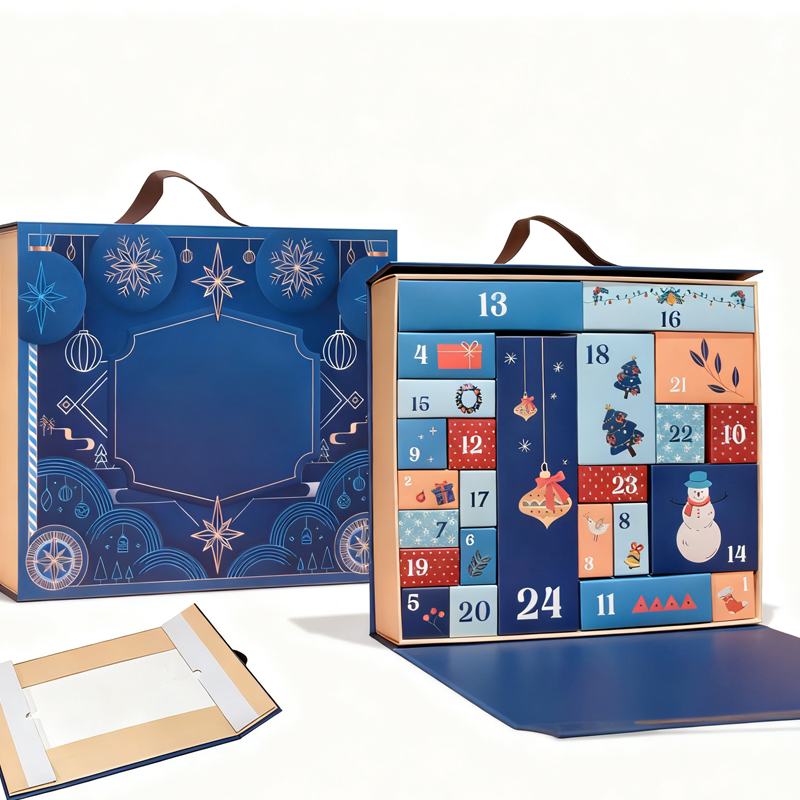 24-Day Empty Christmas Countdown Advent Calendar Box