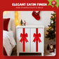 Large Christmas Cabinet Door Ribbon Bow