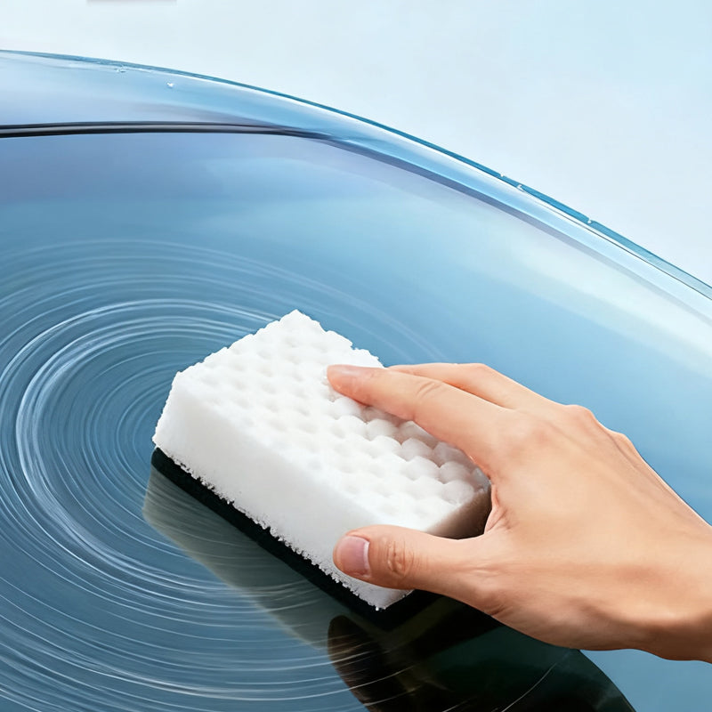 🚗 Magic Car Glass Cleaning Sponge | Crazy Friday + Christmas Double SALE | Streak-Free Film & Window Polish, Reusable & Waterproof | Ultimate Auto Detailing Gift 🎄✨