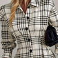 Women’s Graceful Plaid A-Line Shirt Dress