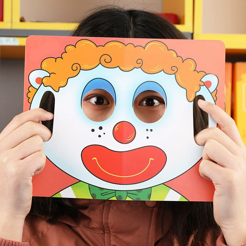 Interactive Peek-a-Boo Mask Board Book for Toddlers