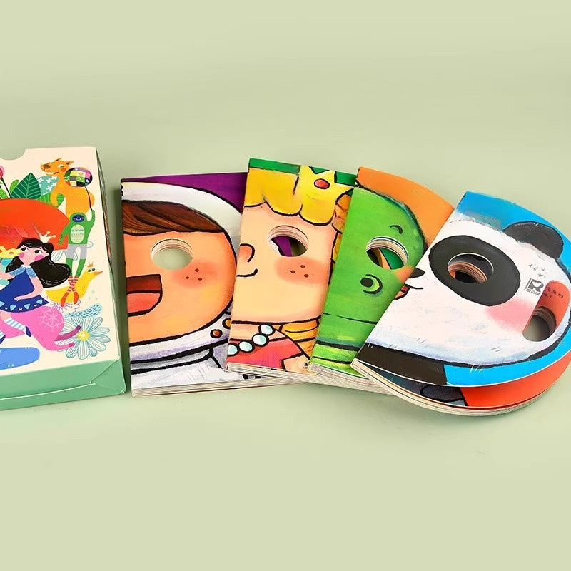 Interactive Peek-a-Boo Mask Board Book for Toddlers
