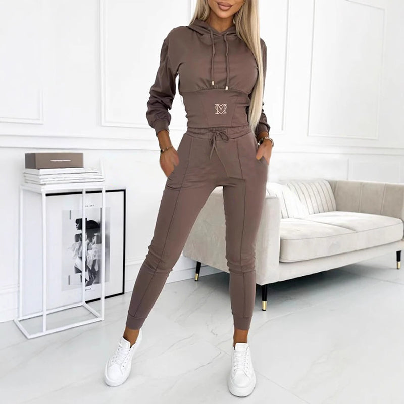 🔥Limited stock available 50% OFF🔥 Women's Two-Piece Hooded Tracksuit Set - Comfortable & Stylish Athletic Wear for Training and Casual Loungewear 🏃‍♀️💫