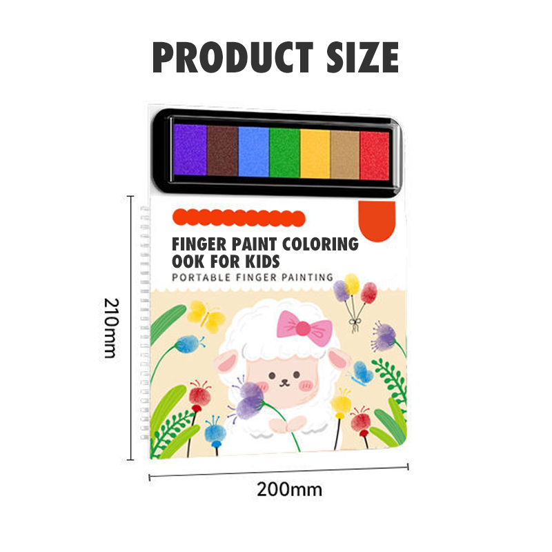 Finger Paint Coloring Book for Kids