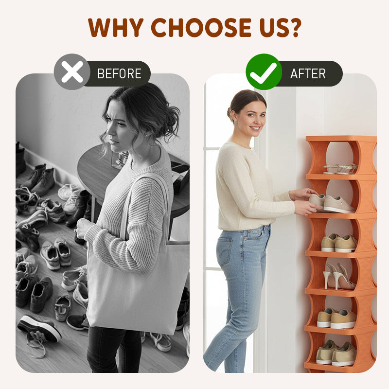 Multi-Layer Vertical Shoe Rack Organizer