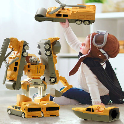 🚁Magnetic Transform Engineering Car Assembled Toys