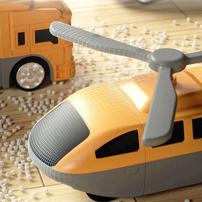 🚁Magnetic Transform Engineering Car Assembled Toys