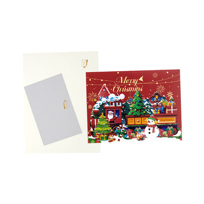 3D Pop-Up Christmas Card with Light & Music