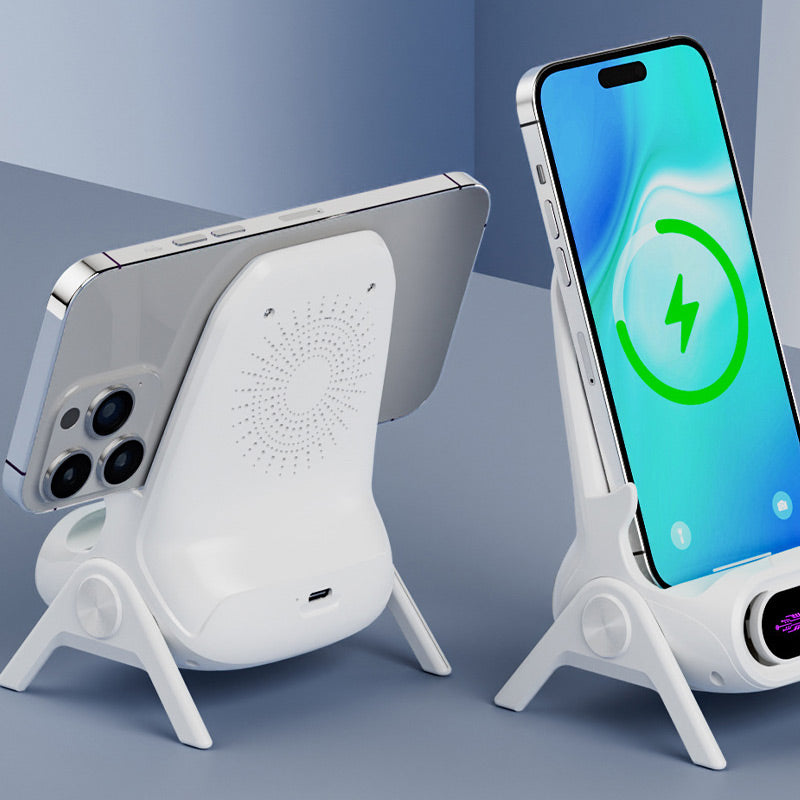 ⚡Wireless Fast Charger Phone Stand | Year-End Mega Upgrade Launch | Qi-Certified for Phone & Earbuds, Adjustable Viewing Angle | All-in-One Desk Organizer 🚀✨