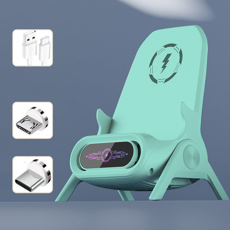 ⚡Wireless Fast Charger Phone Stand | Year-End Mega Upgrade Launch | Qi-Certified for Phone & Earbuds, Adjustable Viewing Angle | All-in-One Desk Organizer 🚀✨