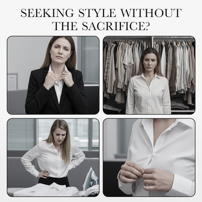 Asymmetric High-Neck Two-Piece Suit Set