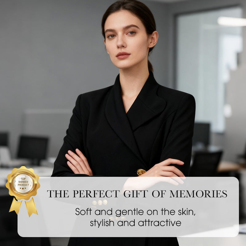 Asymmetric High-Neck Two-Piece Suit Set