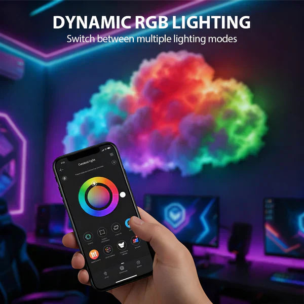 🌈☁️DIY USB-powered Thundercloud LED light decoration