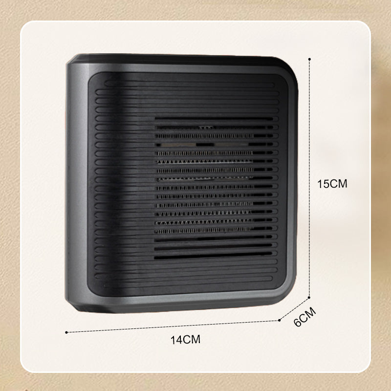 800W Wall Outlet Space Heater with Adjustable Thermostat and Timer
