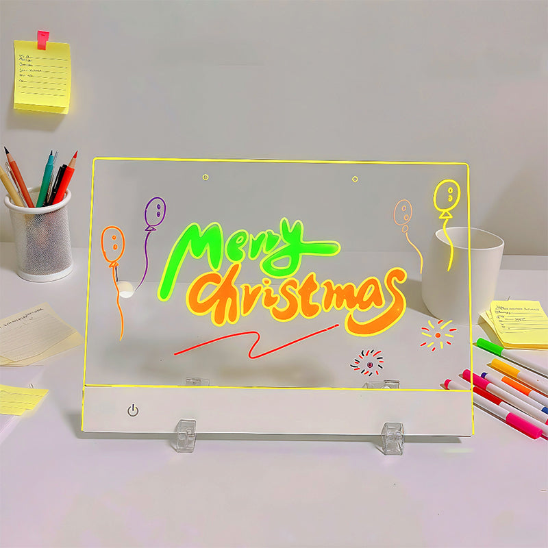 LED Illuminated Erasable Drawing Board Set