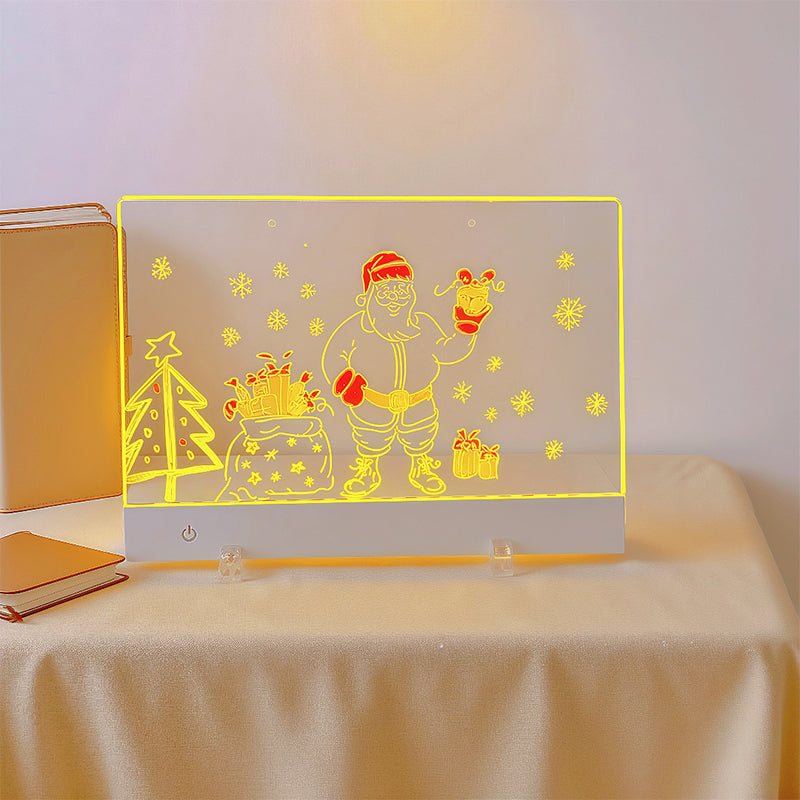 LED Illuminated Erasable Drawing Board Set