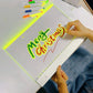 LED Illuminated Erasable Drawing Board Set