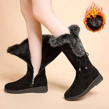 Women's Convenient Warm Anti-Slip Wear-Resistant Mid-Calf Boots