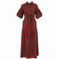 🎄Christmas Special Promotion🎅Women's Casual Plaid Maxi Shirt Dress👗