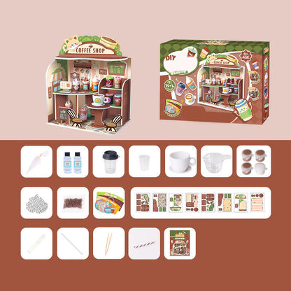 🔥Hot Sale Deals-DIY Miniature Coffee House Kit