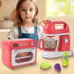 Kids Pretend Play Kitchen Appliance Toy Set