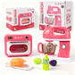Kids Pretend Play Kitchen Appliance Toy Set