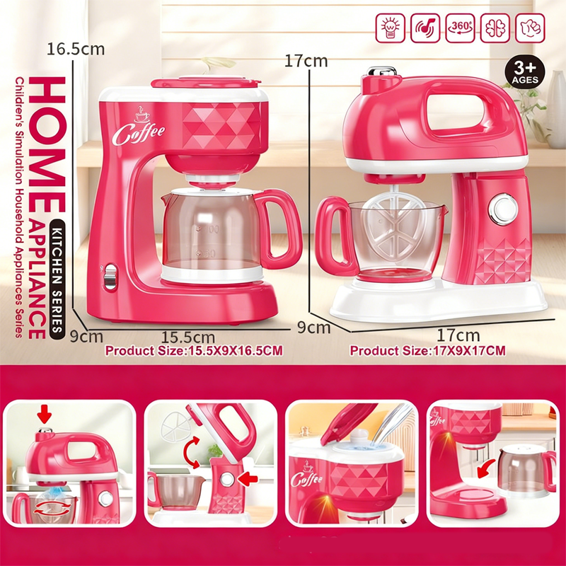 Kids Pretend Play Kitchen Appliance Toy Set