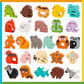 🎁Best Gift -49%OFF🎨26-Piece Wooden Letter & Animal Matching Toy