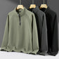 Men's Plus-Size Quarter-Zip Pullover Sweatshirt