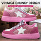 Women's Vintage Glitter Fashion Casual Sneakers