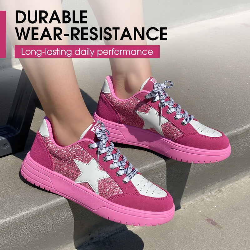 Women's Vintage Glitter Fashion Casual Sneakers