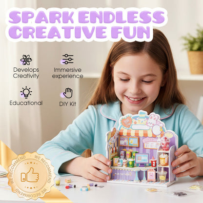 DIY Miniature Boba Shop Playset