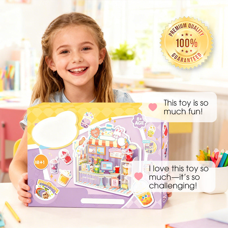 DIY Miniature Boba Shop Playset